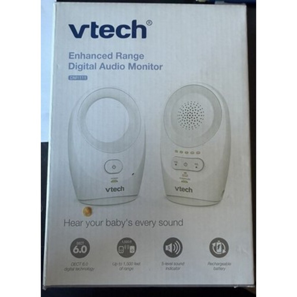 NEW - VTech DM1111 Enhanced Digital Audio Baby Monitor - White - New In box